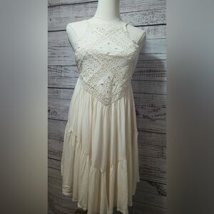 American Eagle Outfitters Cream/ivory eyelet Mini Dress